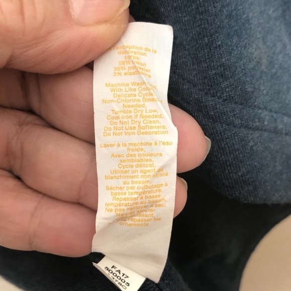 LUCY Blue Draped-Front French Terry Jacket with Pockets 1X - Picture 6 of 10